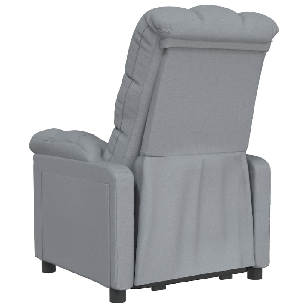 Fauteuil verstelbaar stof lichtgrijs is nu te koop bij PeponiXL, paradijselijk wonen!