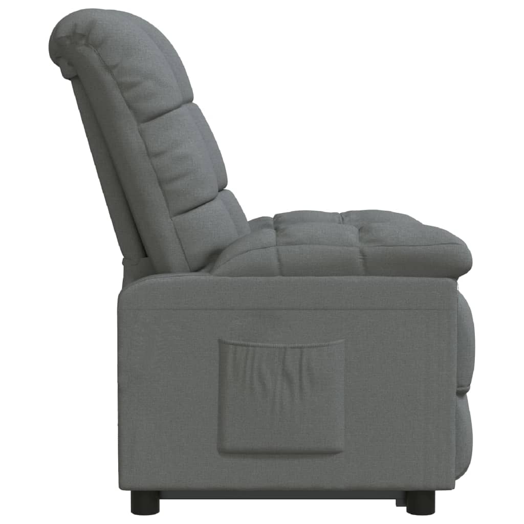 Fauteuil verstelbaar stof donkergrijs is nu te koop bij PeponiXL, paradijselijk wonen!