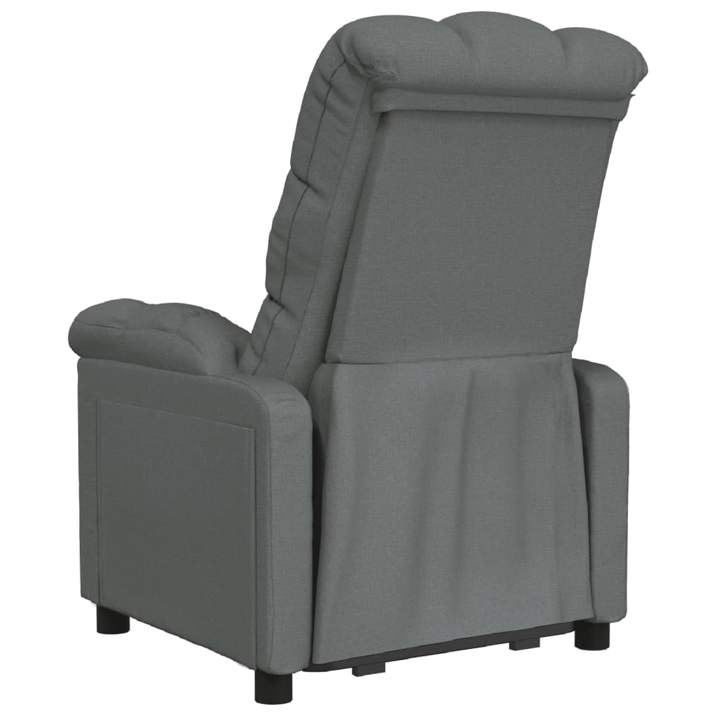 Fauteuil verstelbaar stof donkergrijs is nu te koop bij PeponiXL, paradijselijk wonen!