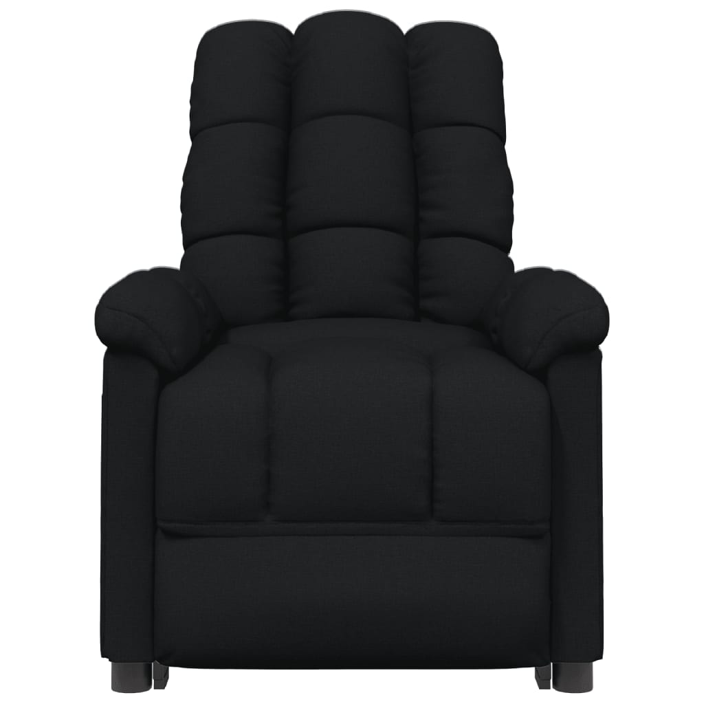 Fauteuil verstelbaar stof zwart is nu te koop bij PeponiXL, paradijselijk wonen!