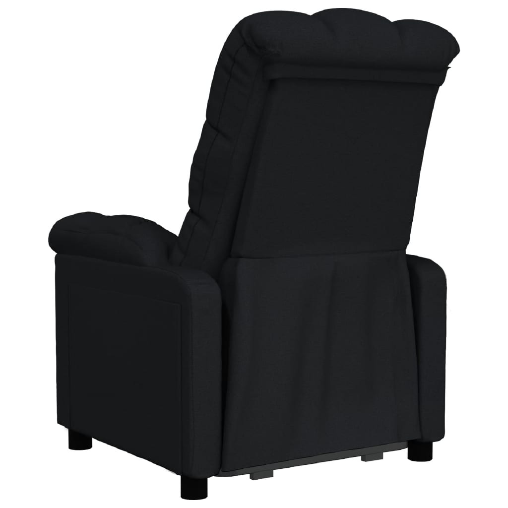 Fauteuil verstelbaar stof zwart is nu te koop bij PeponiXL, paradijselijk wonen!