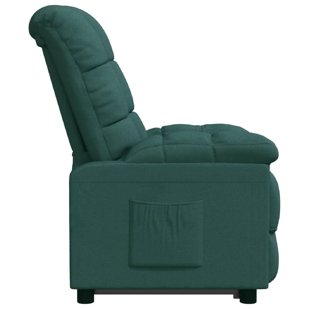 Fauteuil verstelbaar stof donkergroen is nu te koop bij PeponiXL, paradijselijk wonen!