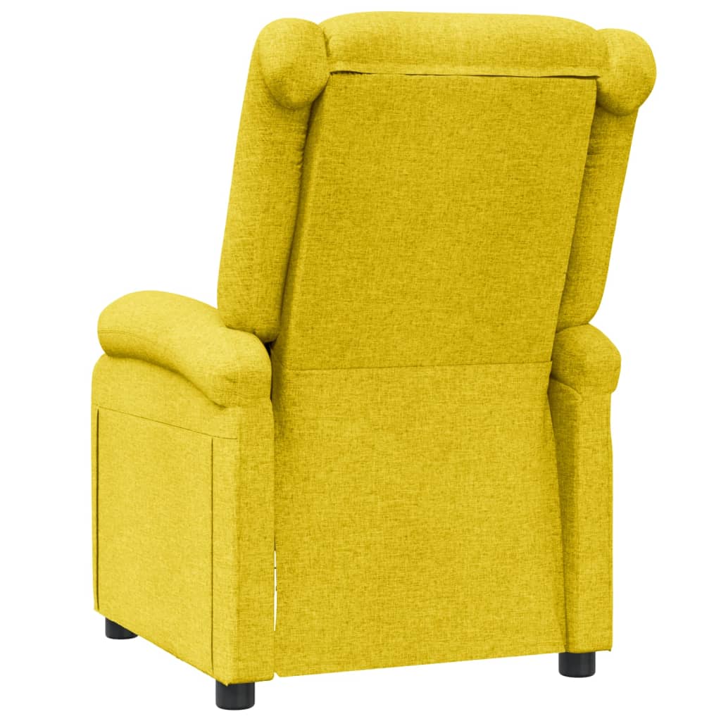 Fauteuil verstelbaar stof geel is nu te koop bij PeponiXL, paradijselijk wonen!