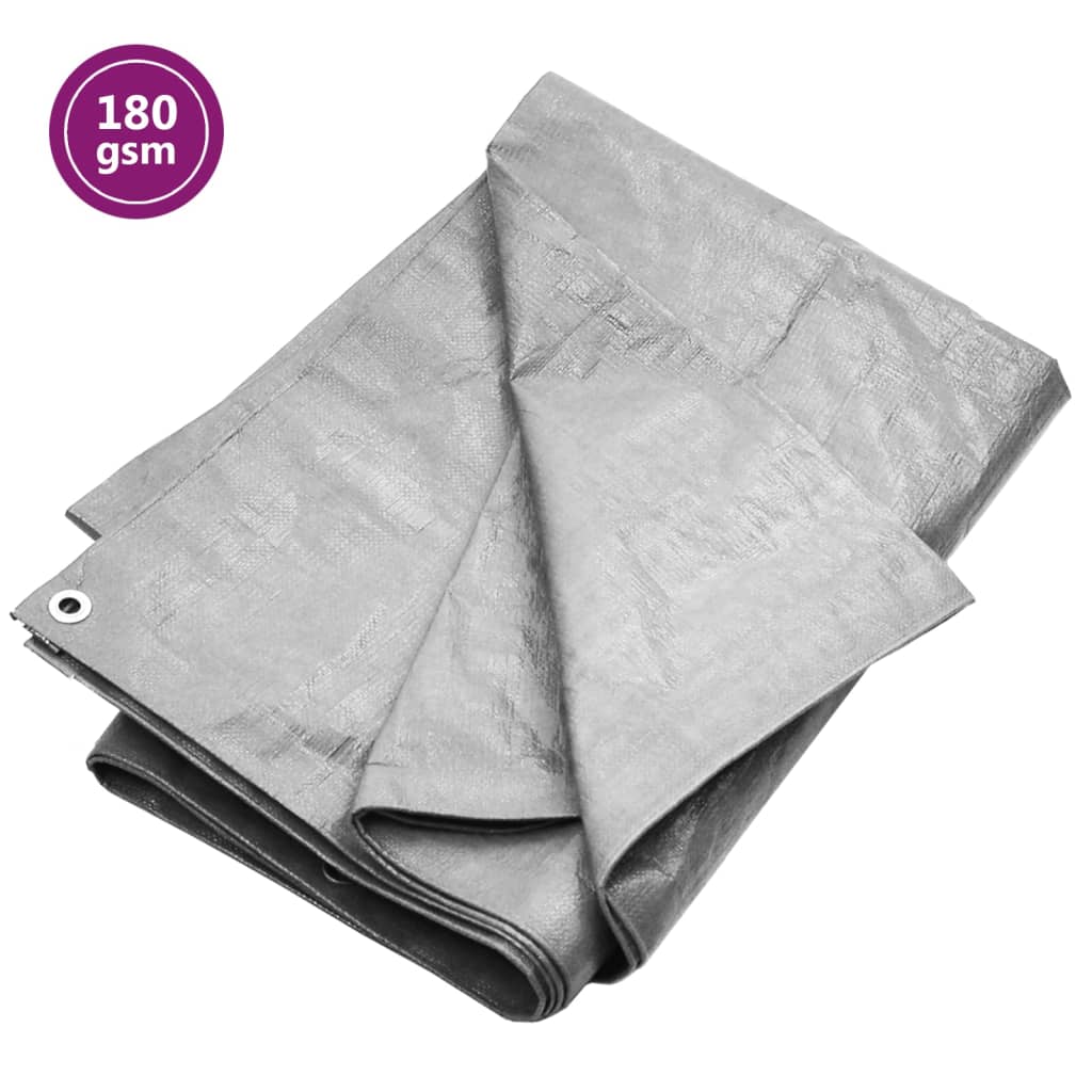 Dekzeil 180 g/m² 8x8 m HDPE grijs is nu te koop bij PeponiXL, paradijselijk wonen!
