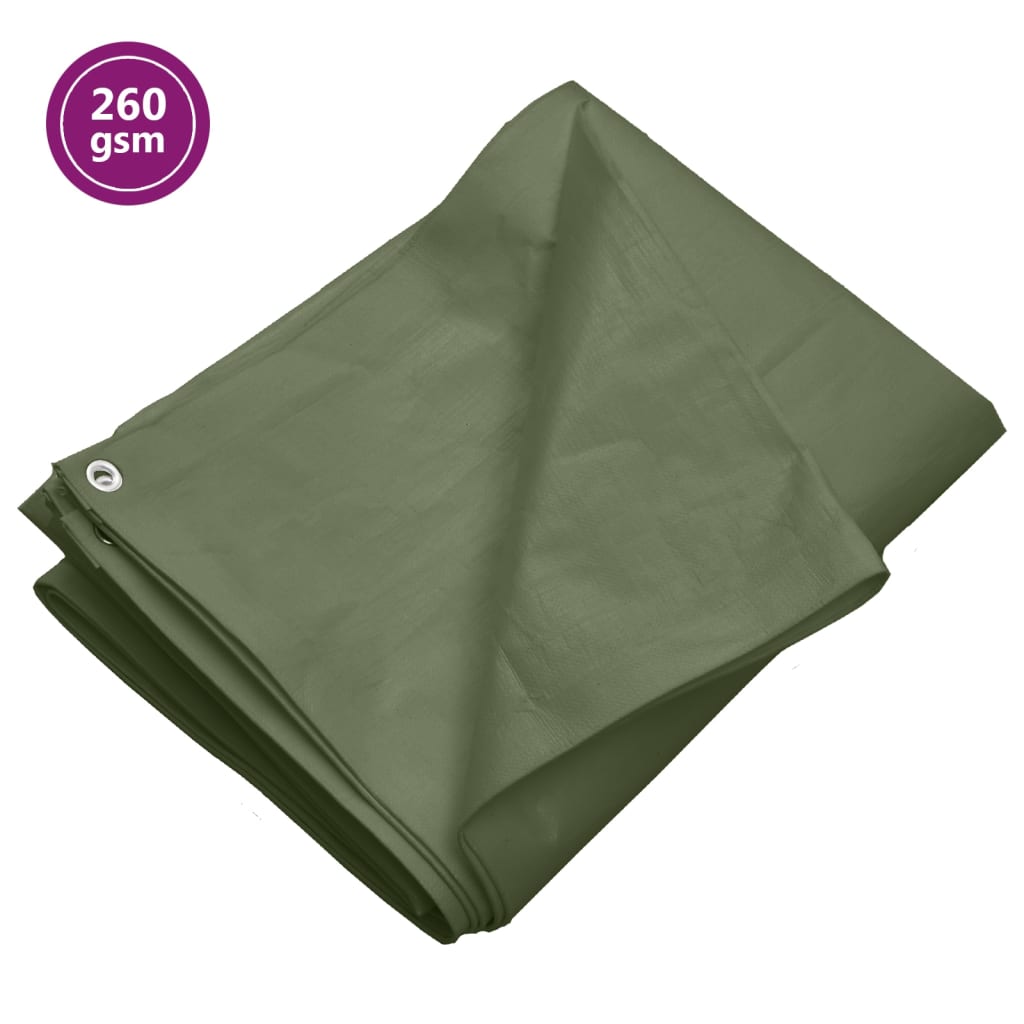 Dekzeil 260 g/m² 4x4 m HDPE groen is nu te koop bij PeponiXL, paradijselijk wonen!