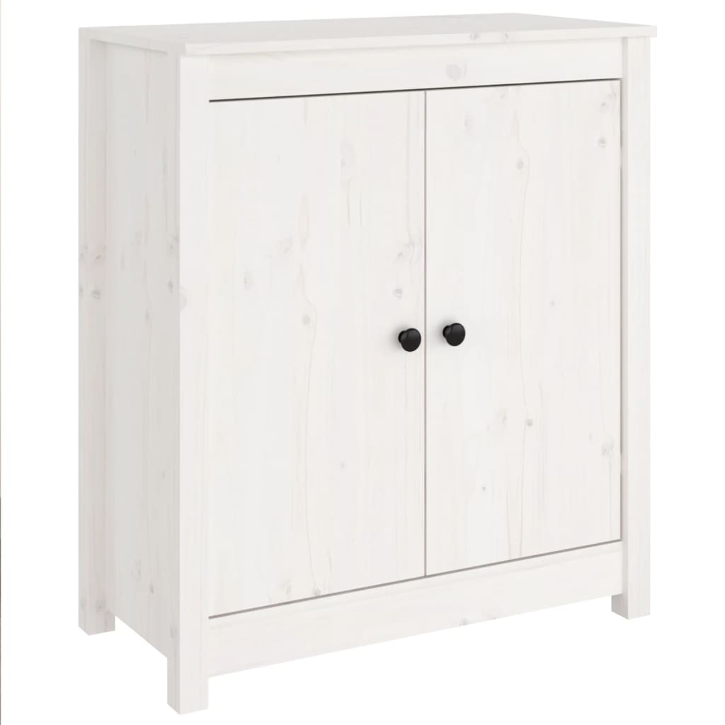 Dressoir 70x35x80 cm massief grenenhout wit is nu te koop bij PeponiXL, paradijselijk wonen!