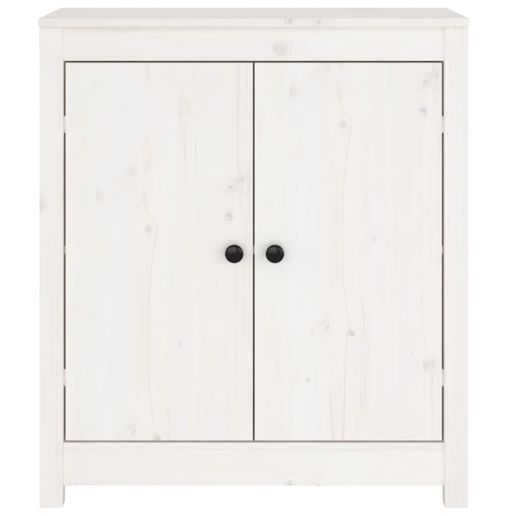 Dressoir 70x35x80 cm massief grenenhout wit is nu te koop bij PeponiXL, paradijselijk wonen!