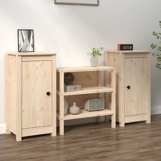 Dressoirs 2 st 39x35x80 cm massief grenenhout is nu te koop bij PeponiXL, paradijselijk wonen!