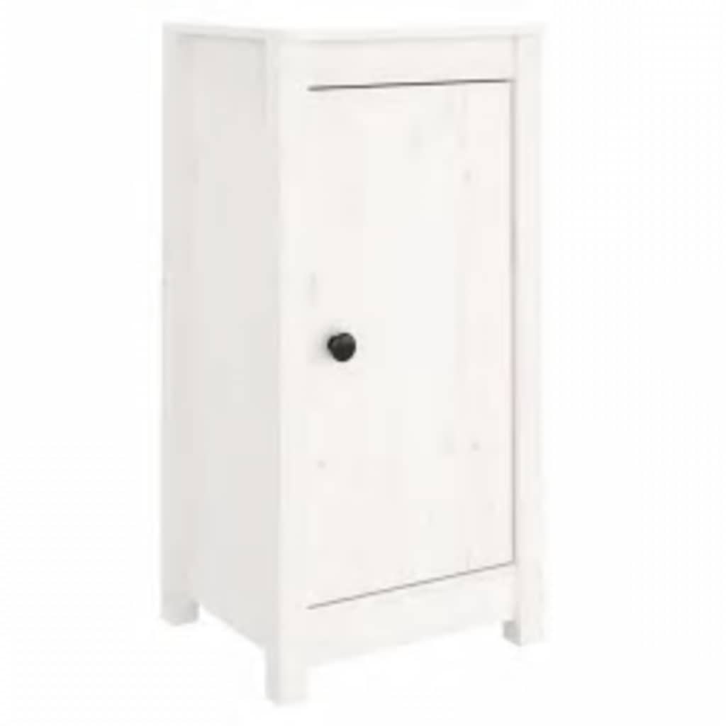 Dressoir 39x35x80 cm massief grenenhout wit is nu te koop bij PeponiXL, paradijselijk wonen!