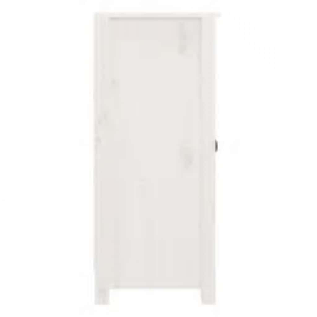 Dressoir 39x35x80 cm massief grenenhout wit is nu te koop bij PeponiXL, paradijselijk wonen!