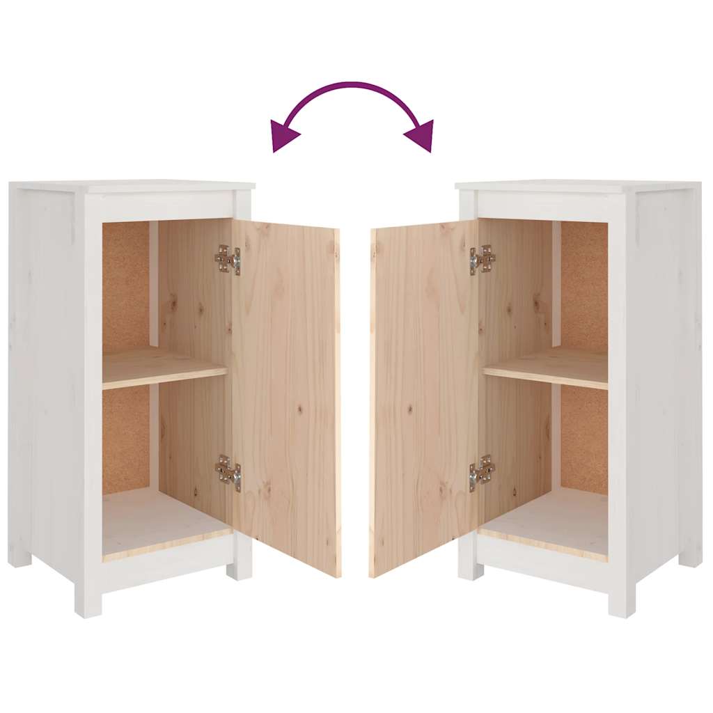 Dressoir 39x35x80 cm massief grenenhout wit is nu te koop bij PeponiXL, paradijselijk wonen!