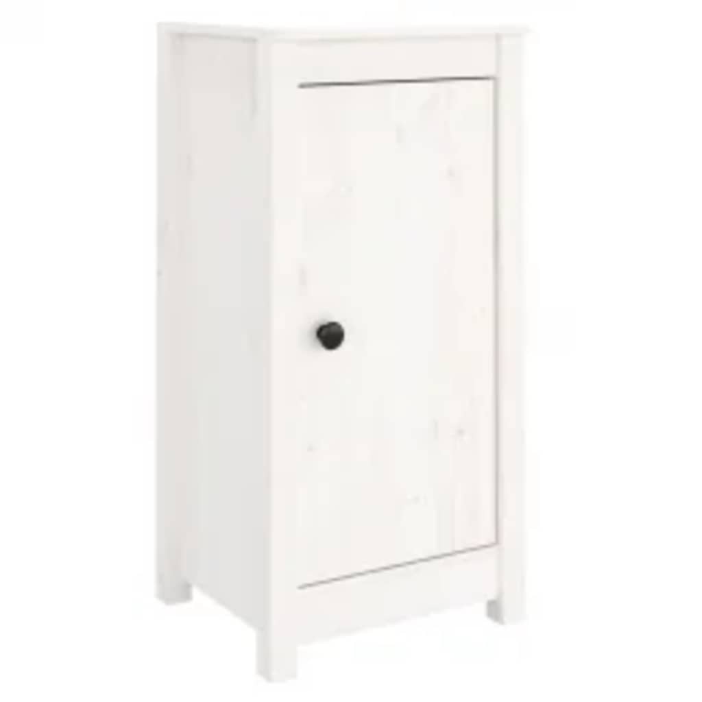 Dressoirs 2 st 39x35x80 cm massief grenenhout wit is nu te koop bij PeponiXL, paradijselijk wonen!