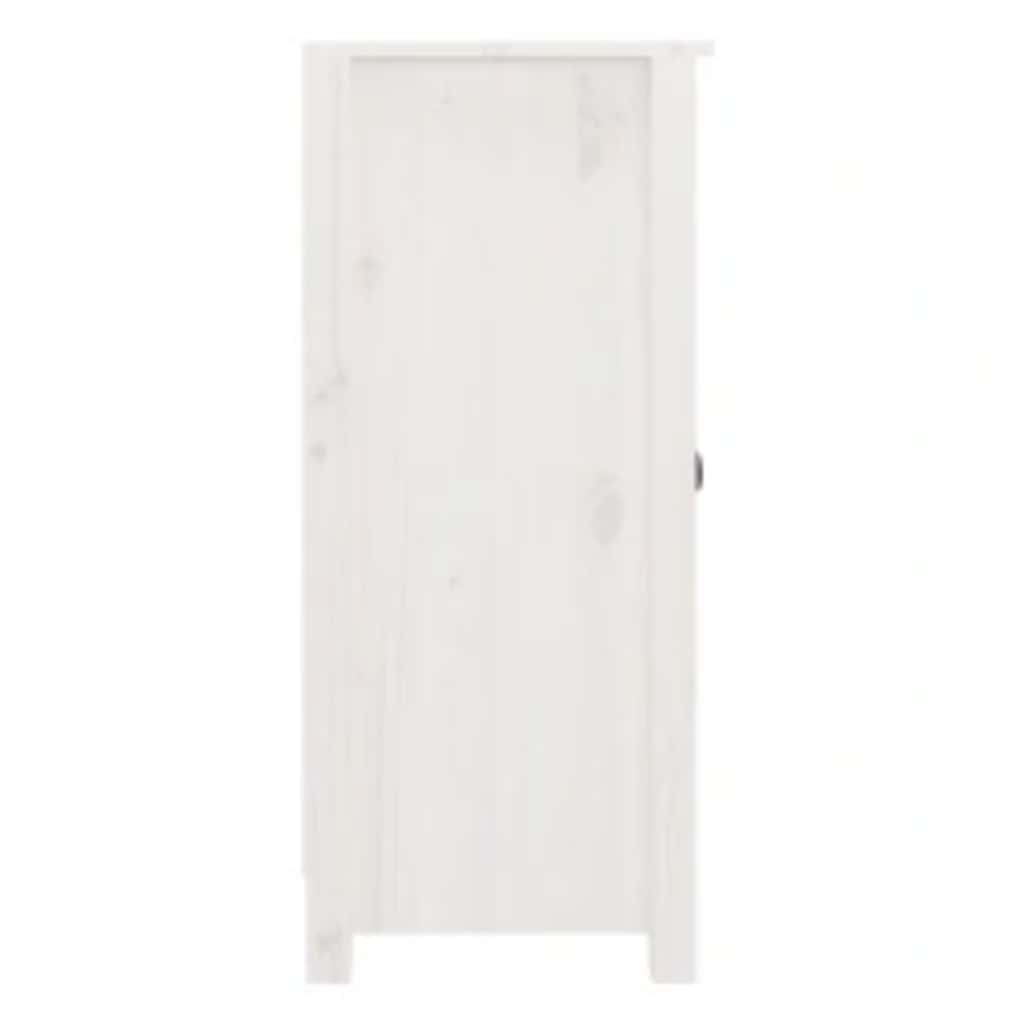 Dressoirs 2 st 39x35x80 cm massief grenenhout wit is nu te koop bij PeponiXL, paradijselijk wonen!