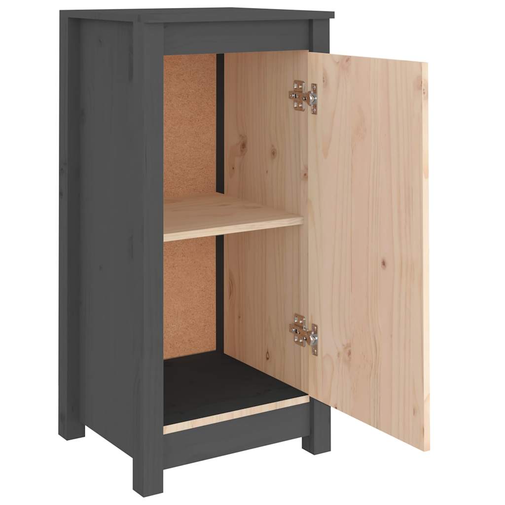 Dressoirs 2 st 39x35x80 cm massief grenenhout grijs is nu te koop bij PeponiXL, paradijselijk wonen!