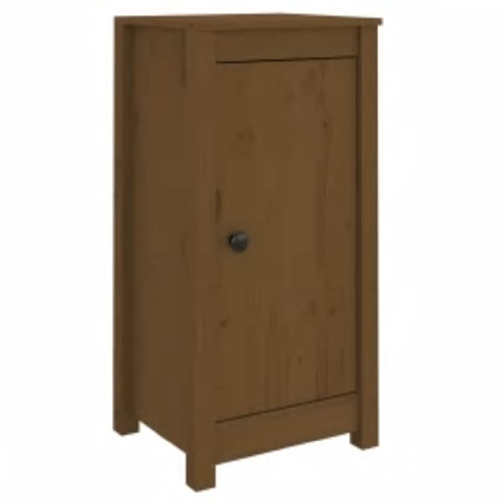 Dressoirs 2 st 39x35x80 cm massief grenenhout honingbruin is nu te koop bij PeponiXL, paradijselijk wonen!