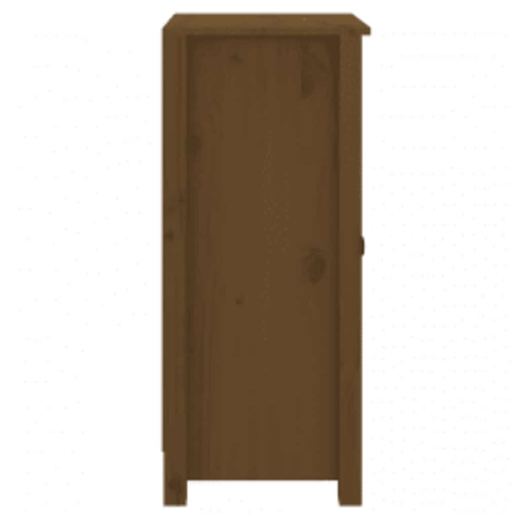 Dressoirs 2 st 39x35x80 cm massief grenenhout honingbruin is nu te koop bij PeponiXL, paradijselijk wonen!