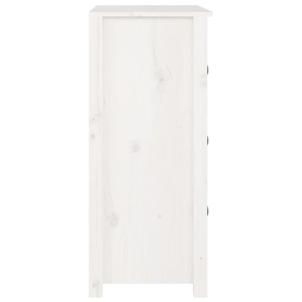 Dressoir 70x35x80 cm massief grenenhout wit is nu te koop bij PeponiXL, paradijselijk wonen!