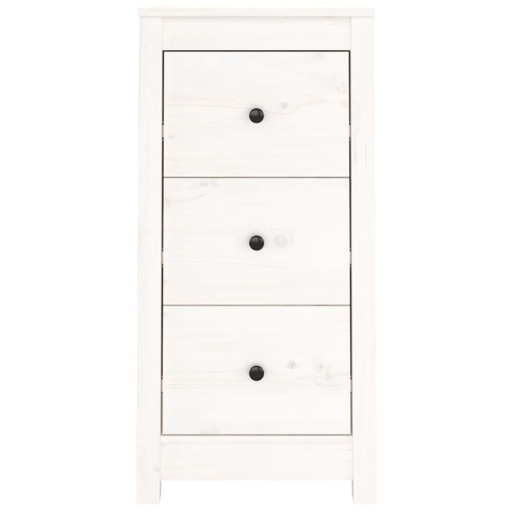 Dressoir 40x35x80 cm massief grenenhout wit is nu te koop bij PeponiXL, paradijselijk wonen!