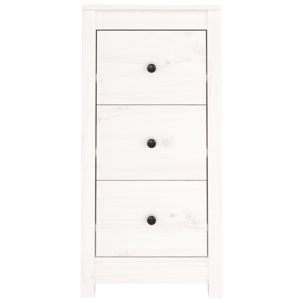 Dressoirs 2 st 40x35x80 cm massief grenenhout wit is nu te koop bij PeponiXL, paradijselijk wonen!