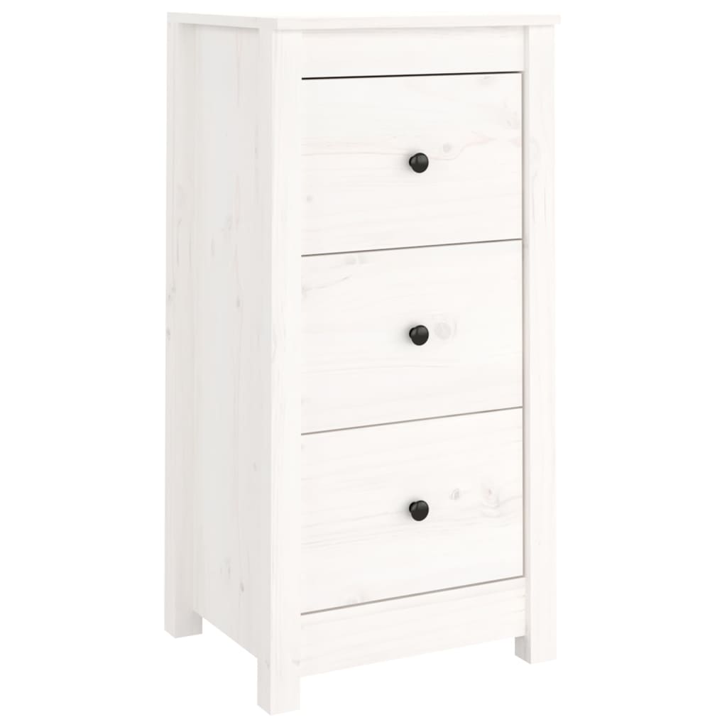 Dressoirs 2 st 40x35x80 cm massief grenenhout wit is nu te koop bij PeponiXL, paradijselijk wonen!