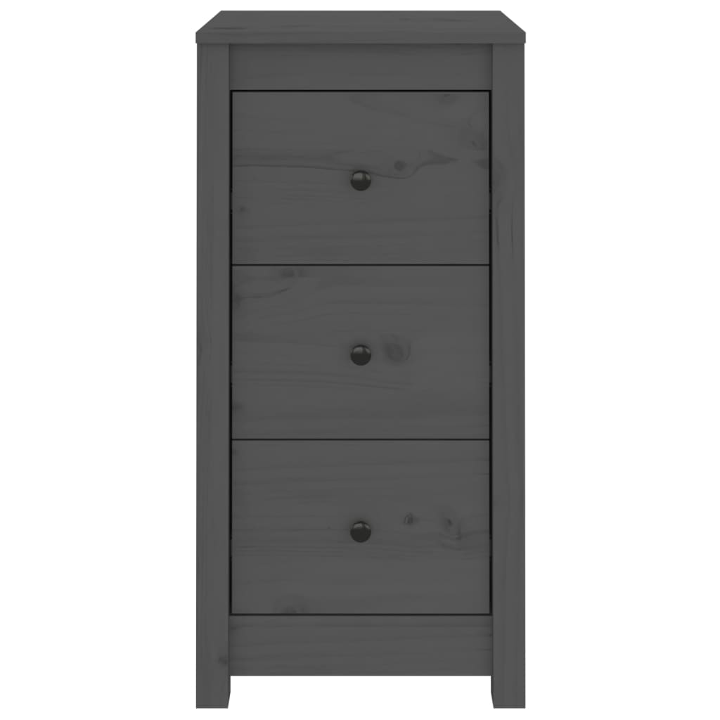 Dressoirs 2 st 40x35x80 cm massief grenenhout grijs is nu te koop bij PeponiXL, paradijselijk wonen!