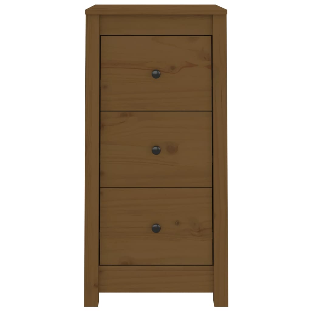 Dressoirs 2 st 40x35x80 cm massief grenenhout honingbruin is nu te koop bij PeponiXL, paradijselijk wonen!