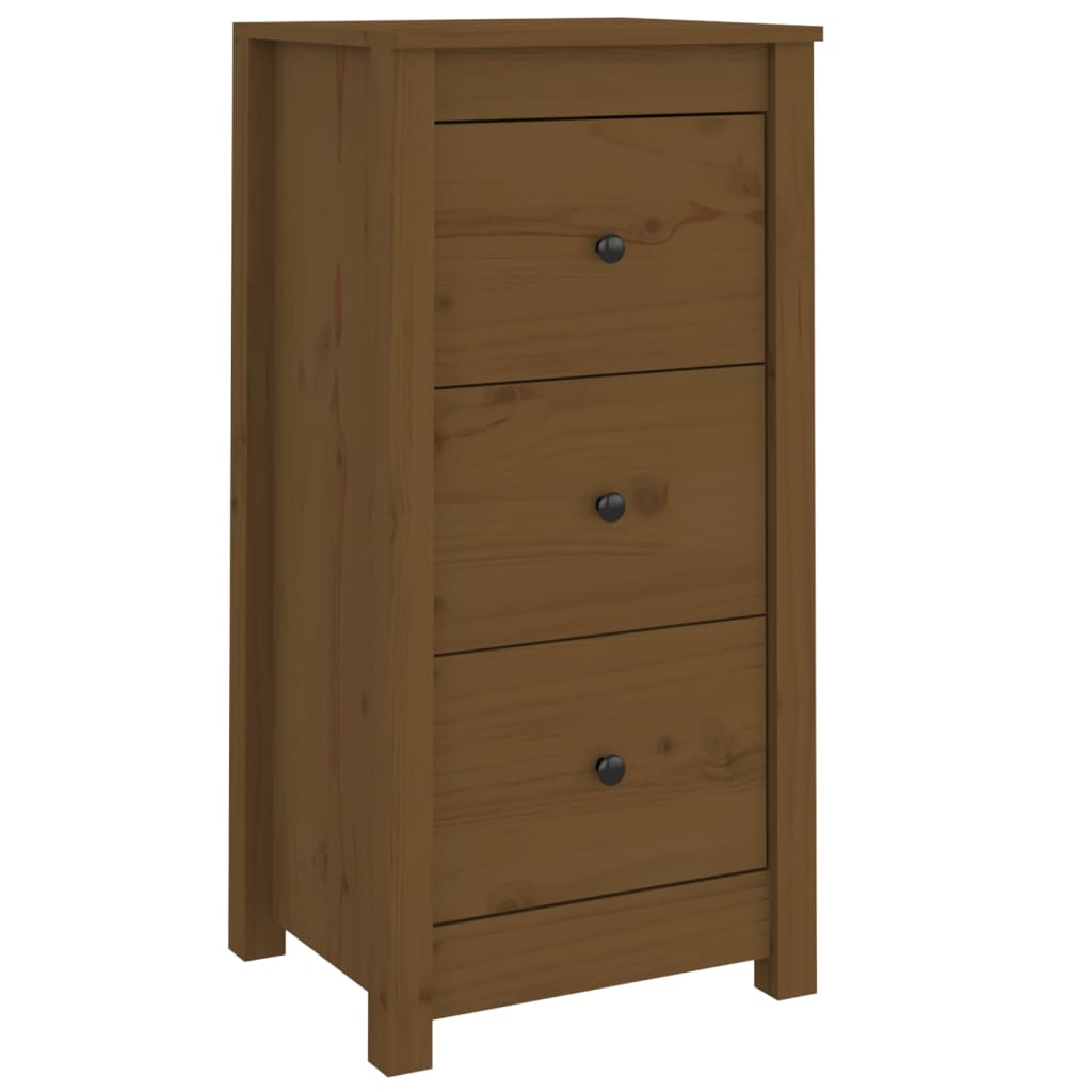 Dressoirs 2 st 40x35x80 cm massief grenenhout honingbruin is nu te koop bij PeponiXL, paradijselijk wonen!