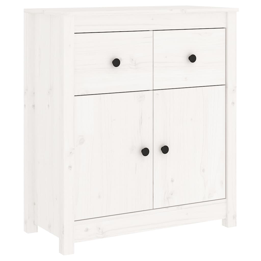 Dressoir 70x35x80 cm massief grenenhout wit is nu te koop bij PeponiXL, paradijselijk wonen!