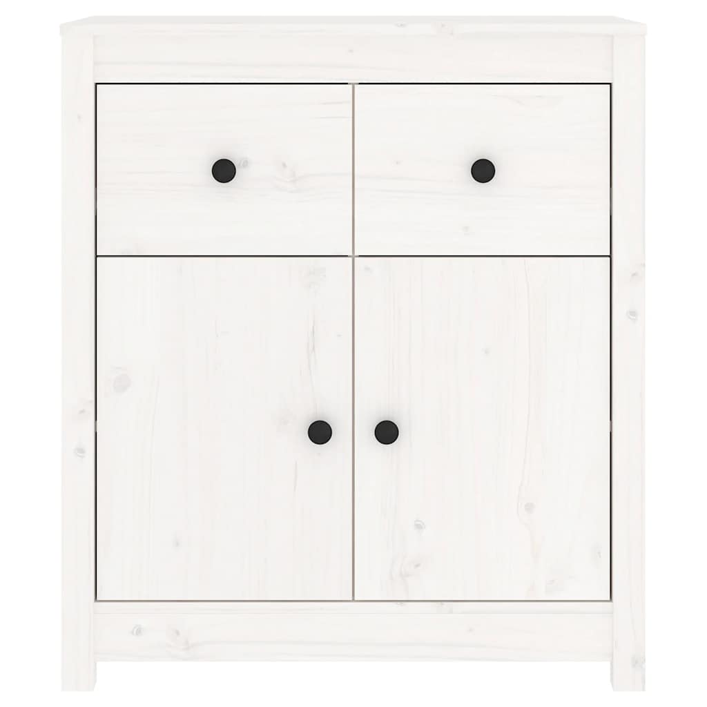 Dressoir 70x35x80 cm massief grenenhout wit is nu te koop bij PeponiXL, paradijselijk wonen!