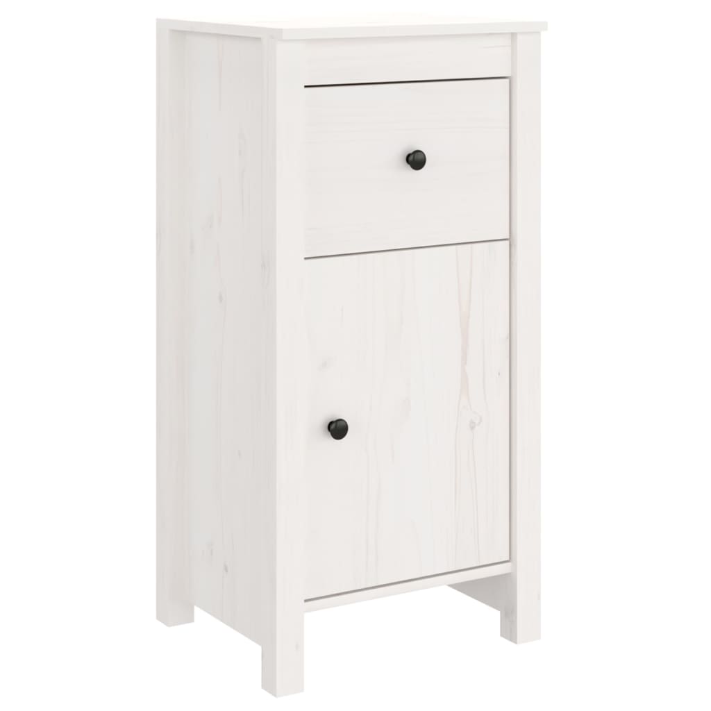 Dressoir 40x35x80 cm massief grenenhout wit is nu te koop bij PeponiXL, paradijselijk wonen!