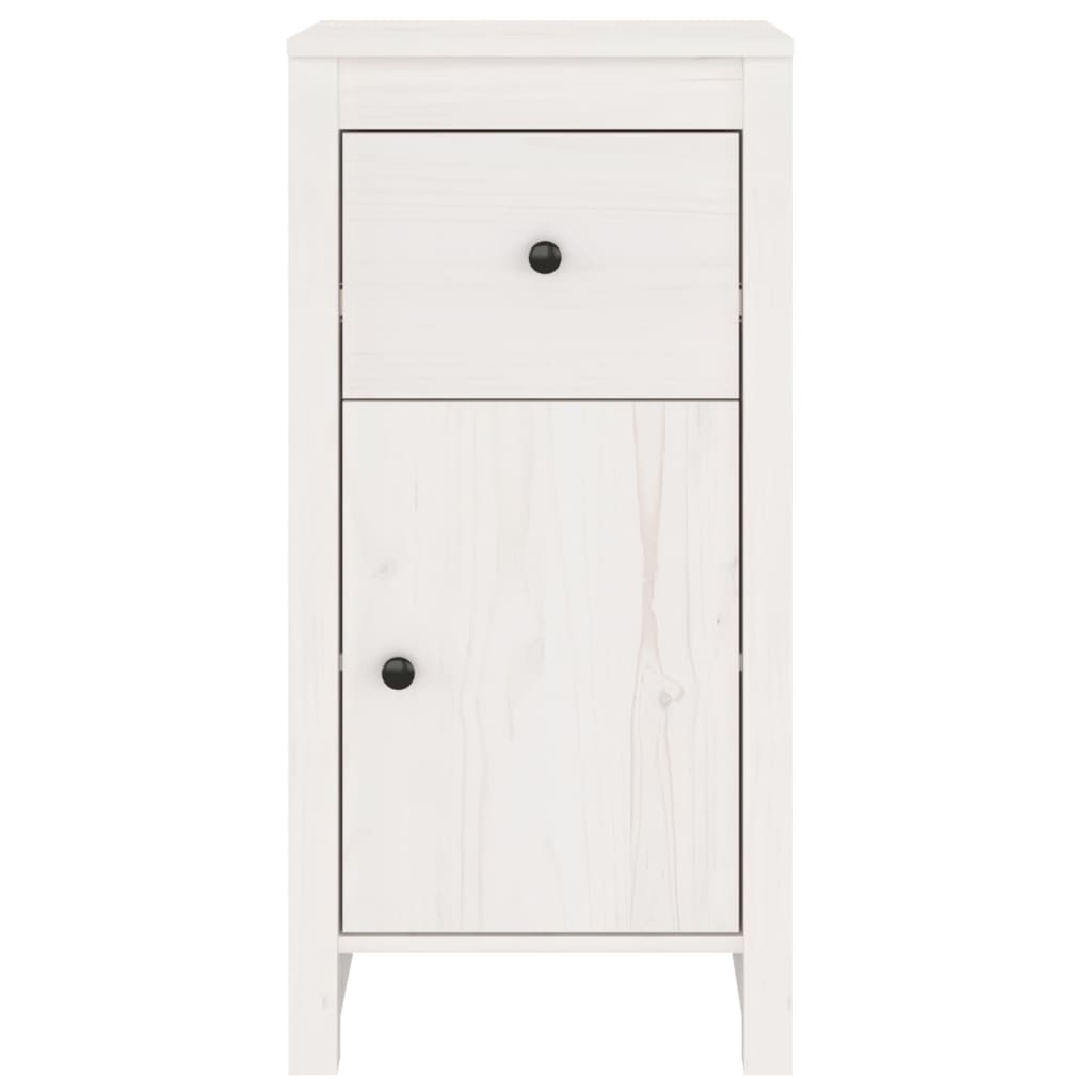 Dressoirs 2 st 40x35x80 cm massief grenenhout wit is nu te koop bij PeponiXL, paradijselijk wonen!