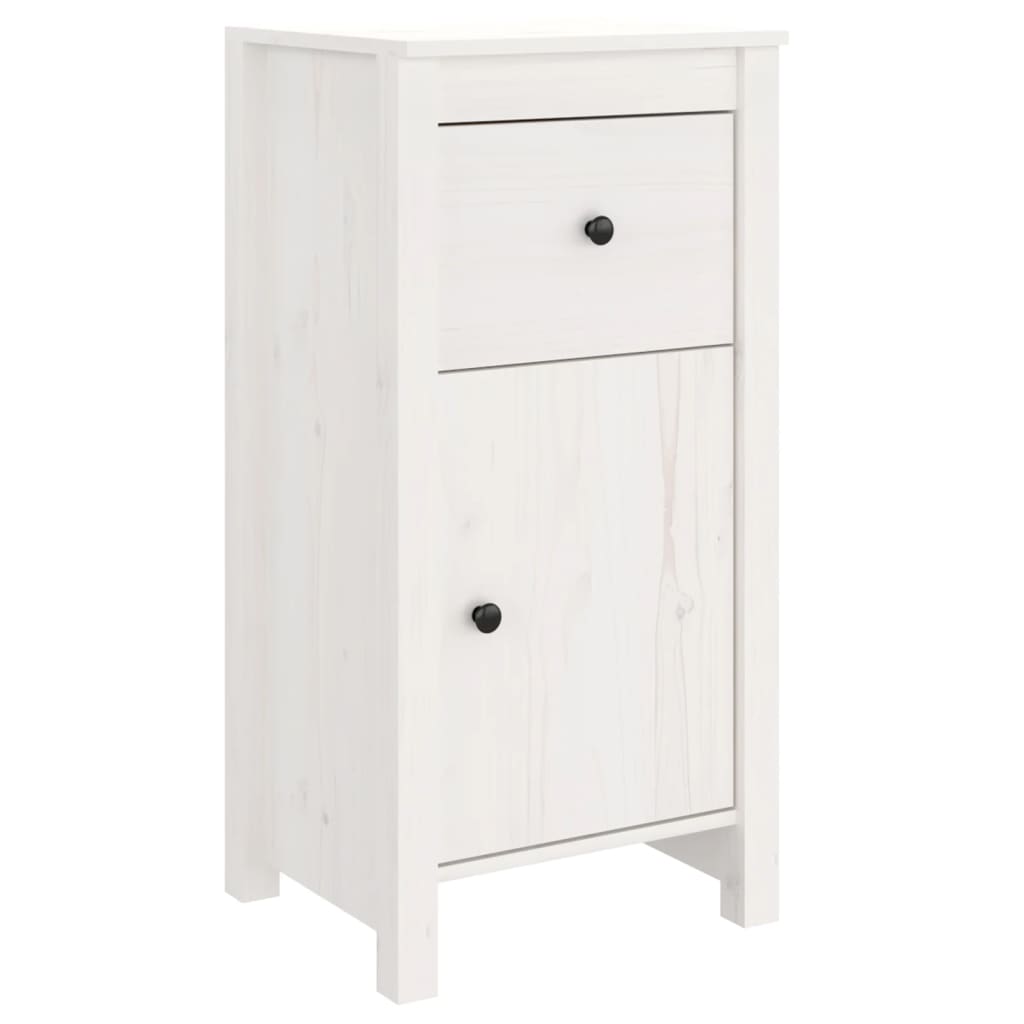 Dressoirs 2 st 40x35x80 cm massief grenenhout wit is nu te koop bij PeponiXL, paradijselijk wonen!