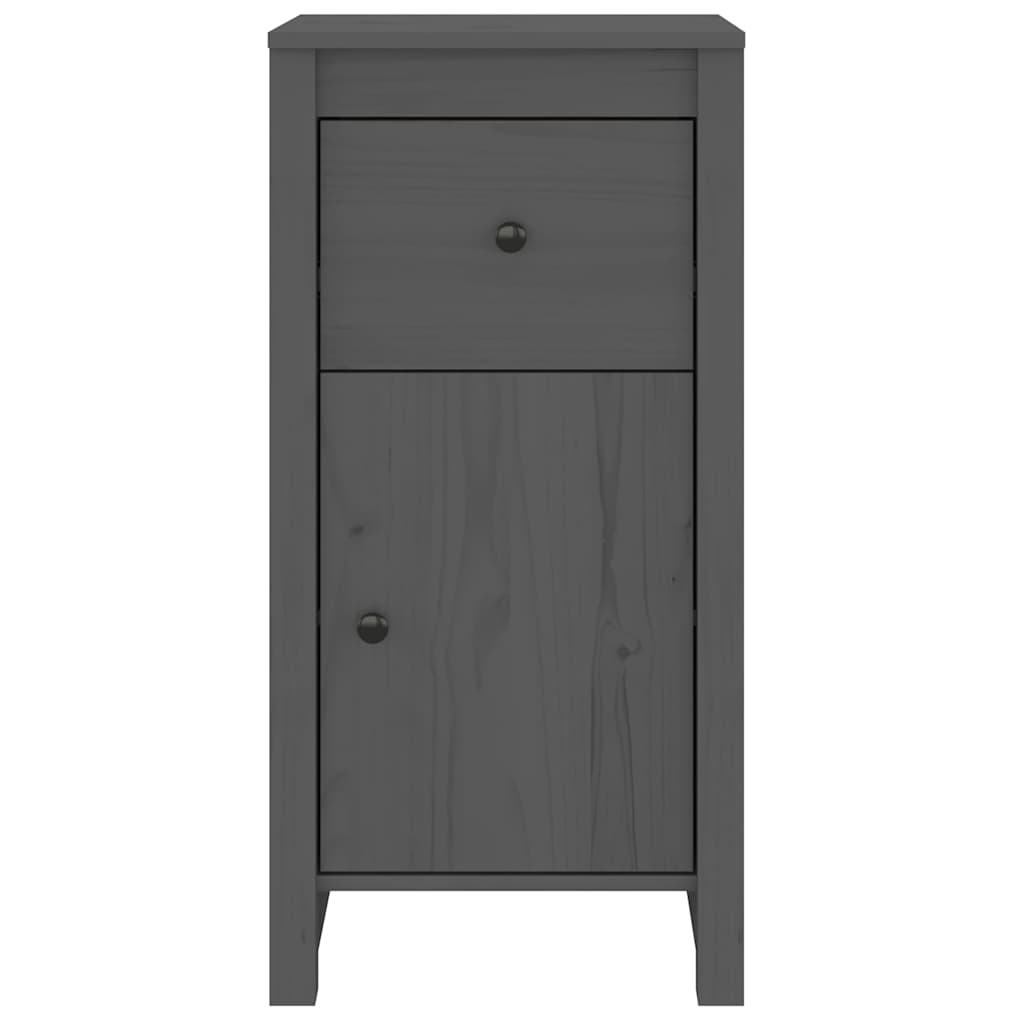 Dressoirs 2 st 40x35x80 cm massief grenenhout grijs is nu te koop bij PeponiXL, paradijselijk wonen!