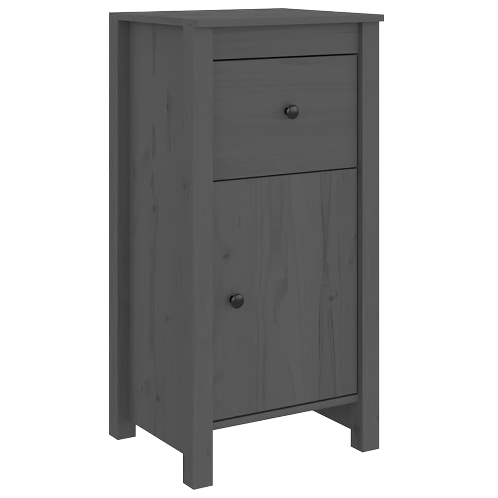 Dressoirs 2 st 40x35x80 cm massief grenenhout grijs is nu te koop bij PeponiXL, paradijselijk wonen!