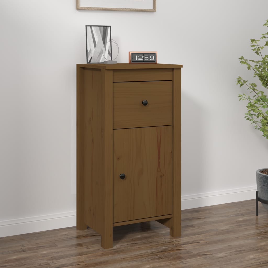 Dressoir 40x35x80 cm massief grenenhout honingbruin is nu te koop bij PeponiXL, paradijselijk wonen!