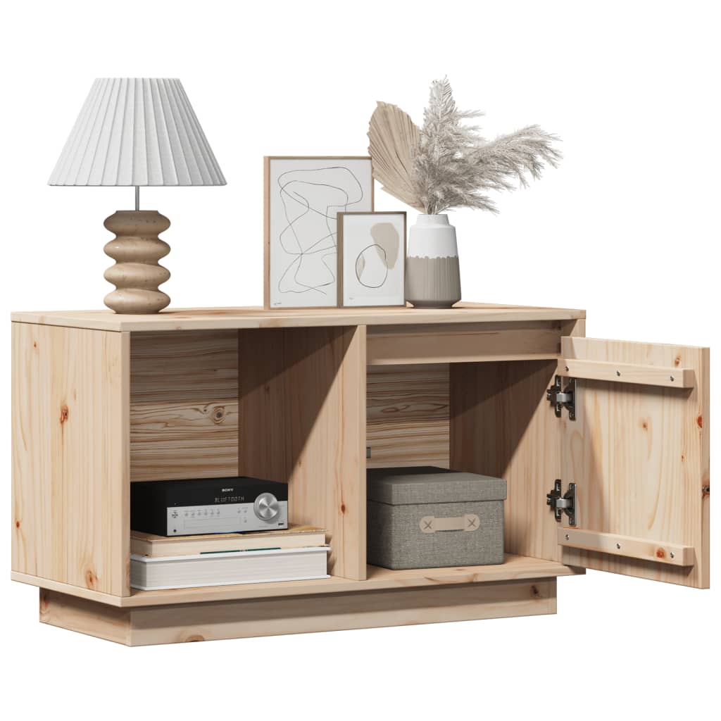 Tv-meubel 74x35x44 cm massief grenenhout is nu te koop bij PeponiXL, paradijselijk wonen!
