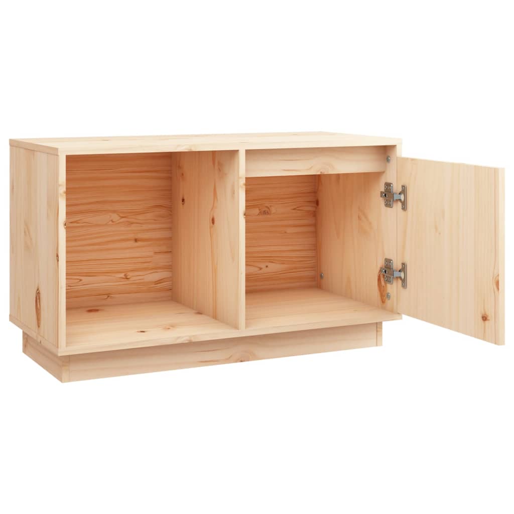 Tv-meubel 74x35x44 cm massief grenenhout is nu te koop bij PeponiXL, paradijselijk wonen!