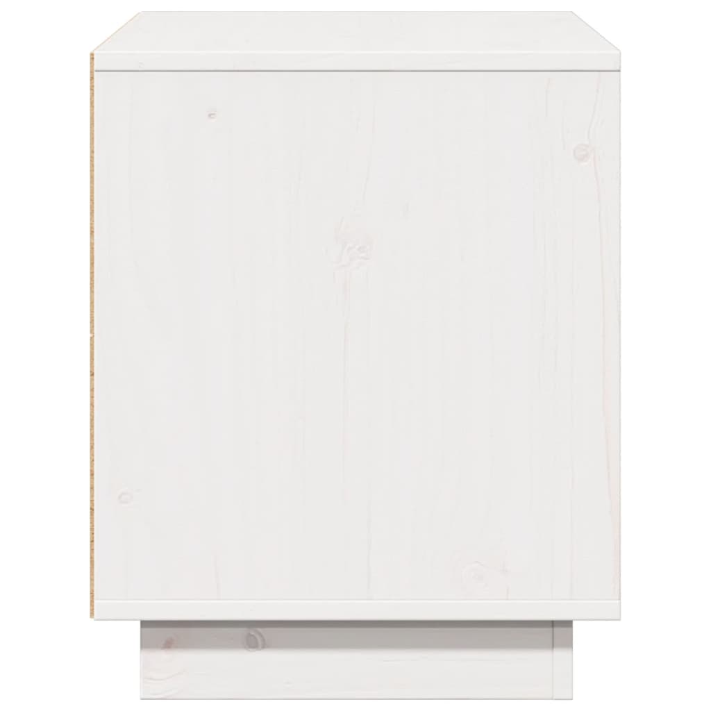 Tv-meubel 74x35x44 cm massief grenenhout wit is nu te koop bij PeponiXL, paradijselijk wonen!