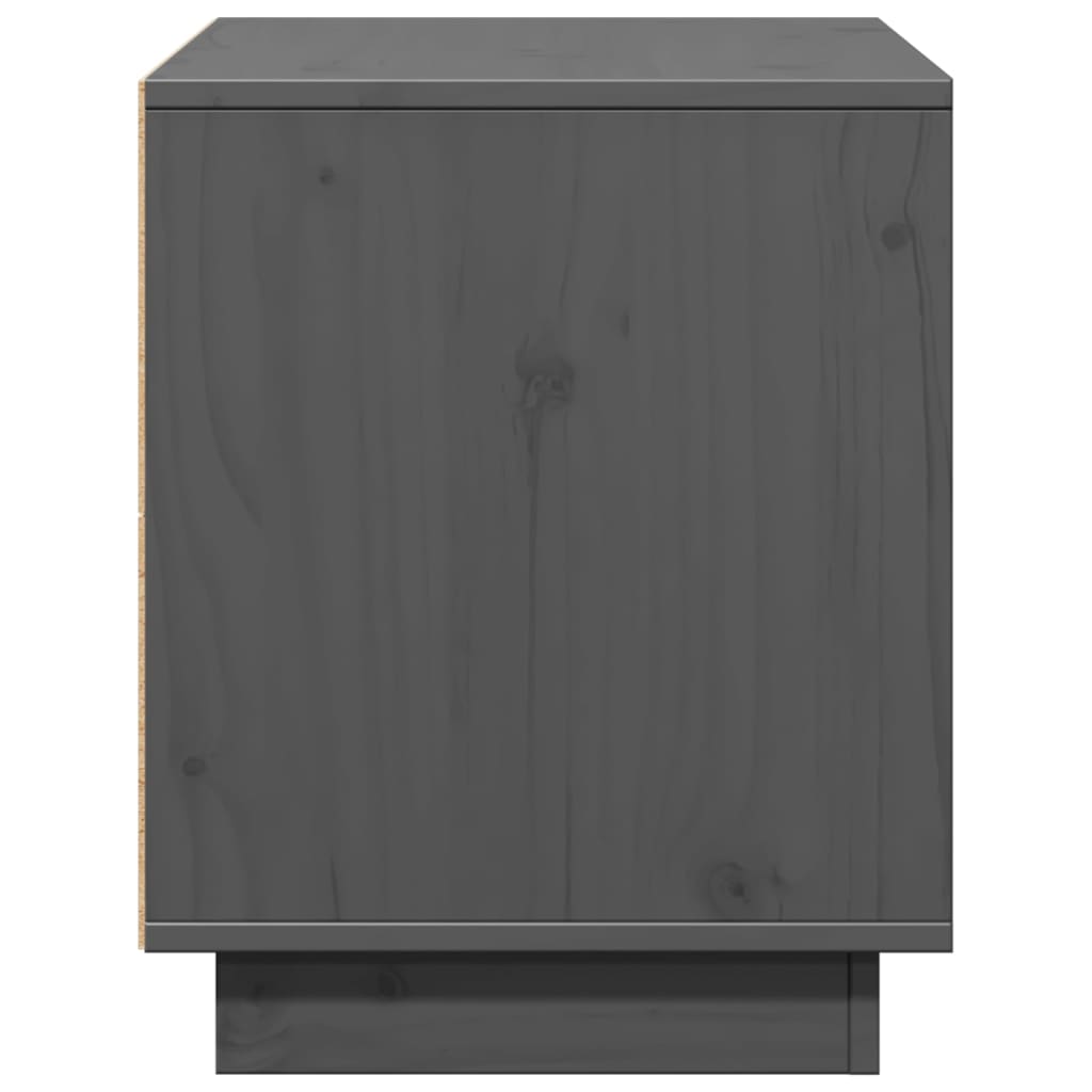 Tv-meubel 74x35x44 cm massief grenenhout grijs is nu te koop bij PeponiXL, paradijselijk wonen!
