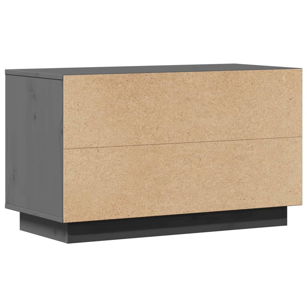 Tv-meubel 74x35x44 cm massief grenenhout grijs is nu te koop bij PeponiXL, paradijselijk wonen!