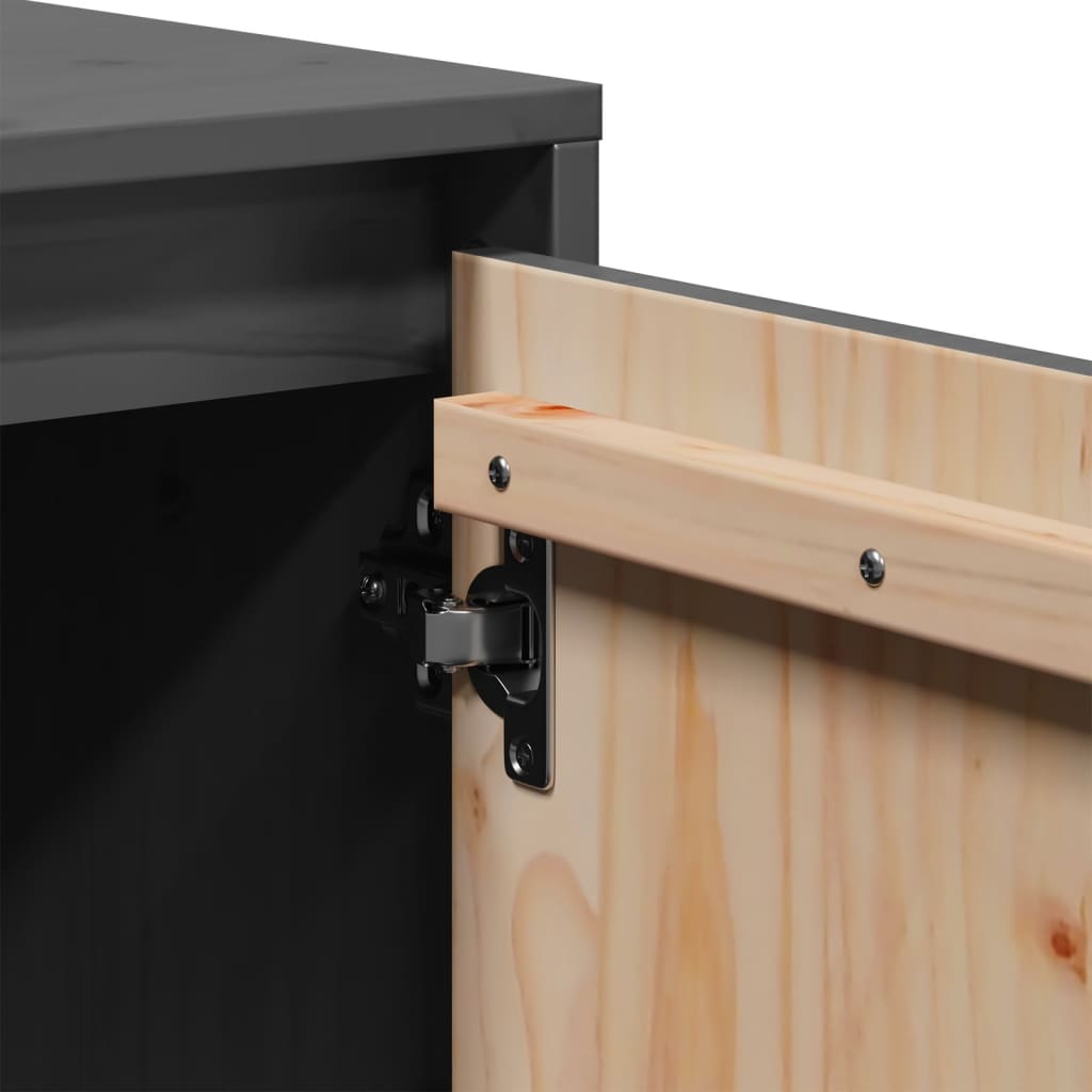 Tv-meubel 74x35x44 cm massief grenenhout grijs is nu te koop bij PeponiXL, paradijselijk wonen!