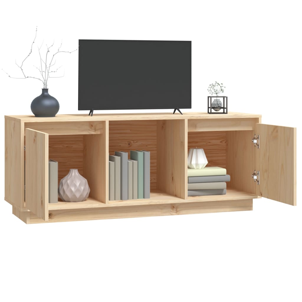 Tv-meubel 110,5x35x44 cm massief grenenhout is nu te koop bij PeponiXL, paradijselijk wonen!