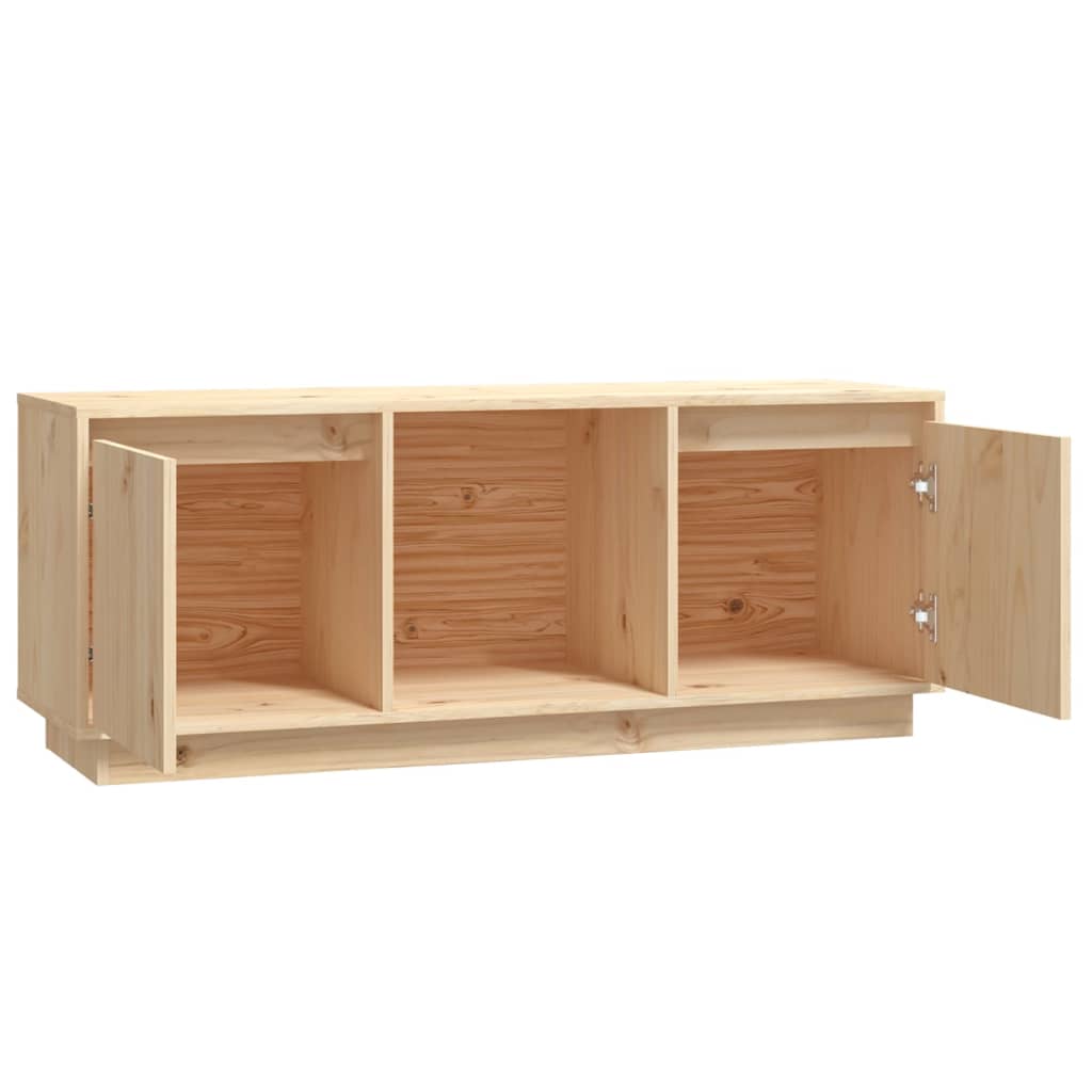Tv-meubel 110,5x35x44 cm massief grenenhout is nu te koop bij PeponiXL, paradijselijk wonen!