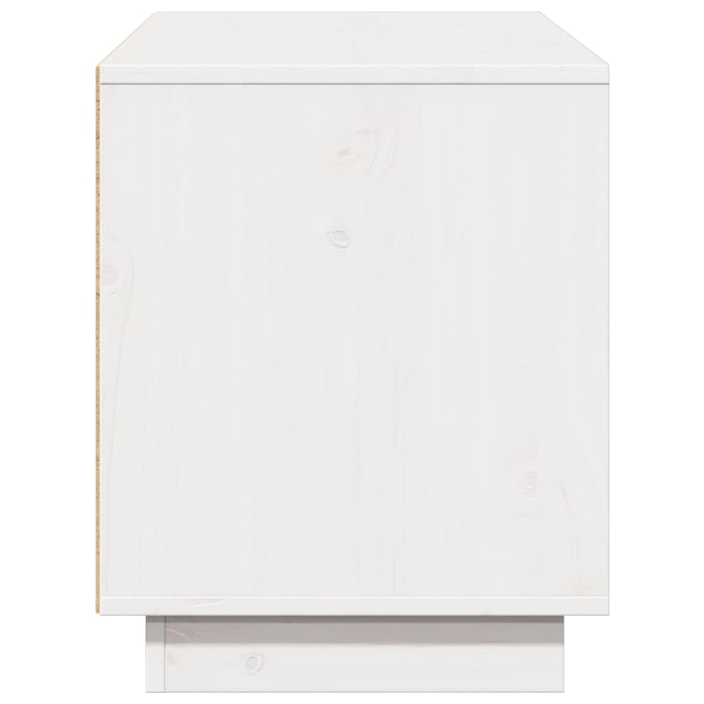 Tv-meubel 110,5x35x44 cm massief grenenhout wit is nu te koop bij PeponiXL, paradijselijk wonen!