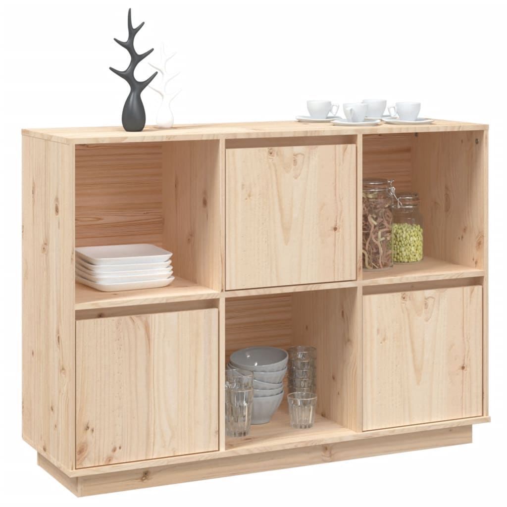 Dressoir 110,5x35x80 cm massief grenenhout is nu te koop bij PeponiXL, paradijselijk wonen!