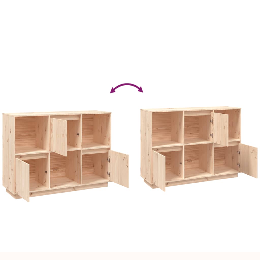 Dressoir 110,5x35x80 cm massief grenenhout is nu te koop bij PeponiXL, paradijselijk wonen!
