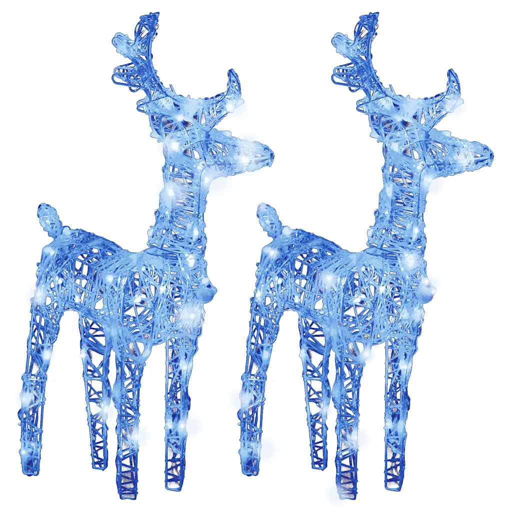 Kerstrendieren 2 st 80 LED's acryl blauw is nu te koop bij PeponiXL, paradijselijk wonen!