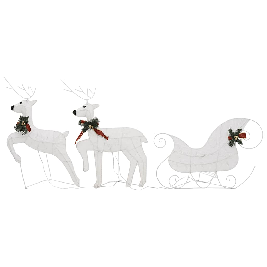 Kerstdecoratie rendieren en slee 60 LED's wit is nu te koop bij PeponiXL, paradijselijk wonen!