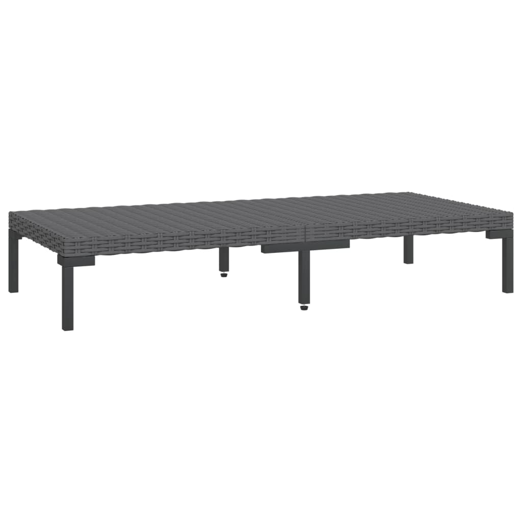 7-delige Loungeset met kussens poly rattan donkergrijs is nu te koop bij PeponiXL, paradijselijk wonen!