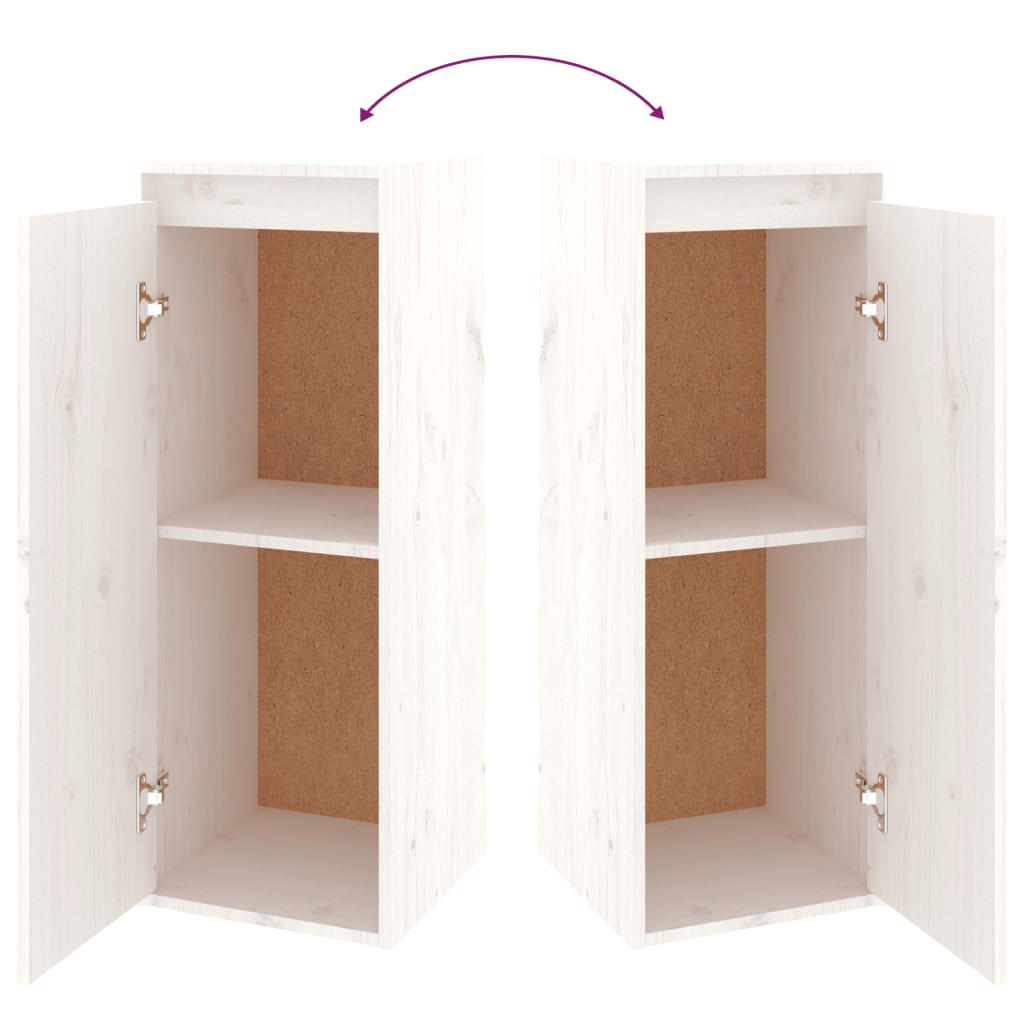 Tv-meubelen 3 st massief grenenhout wit is nu te koop bij PeponiXL, paradijselijk wonen!